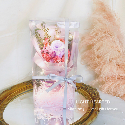 進口奥斯汀紫玫瑰干花束